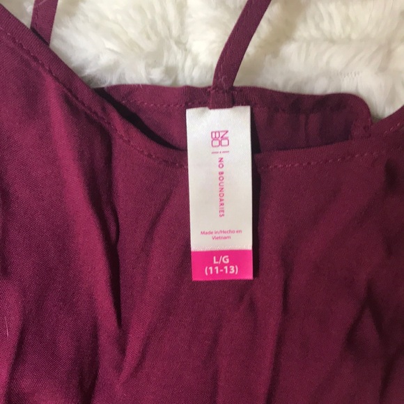 Maroon No Boundaries Tank Top - Picture 3 of 4